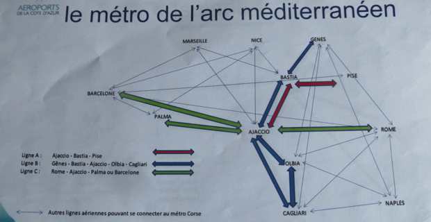 Transports aériens : La première ligne de métro pourrait relier la Corse à l’arc méditerranéen dès 2019 !