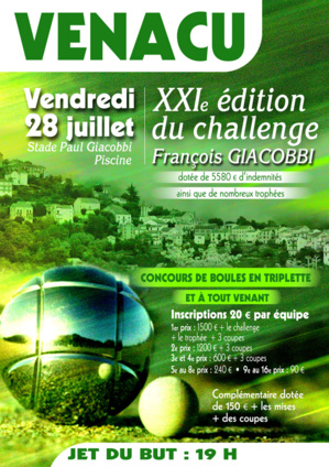 Venacu : 21e édition du challenge François-Giacobbi Venacu : 21e édition du challenge François-Giacobbi