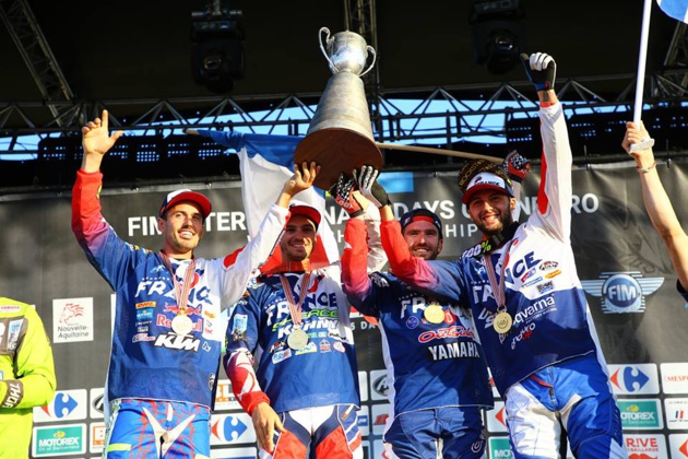 Christophe Charlier, champion du Monde ISDE enduro avec l'équipe de France Christophe Charlier, champion du Monde ISDE enduro avec l'équipe de France