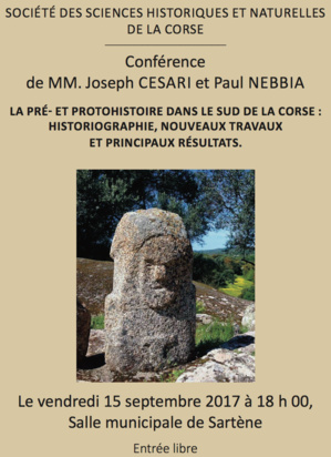 Sartene : La pré et protohistoire dans le Sud de la Corse… Sartene : La pré et protohistoire dans le Sud de la Corse…