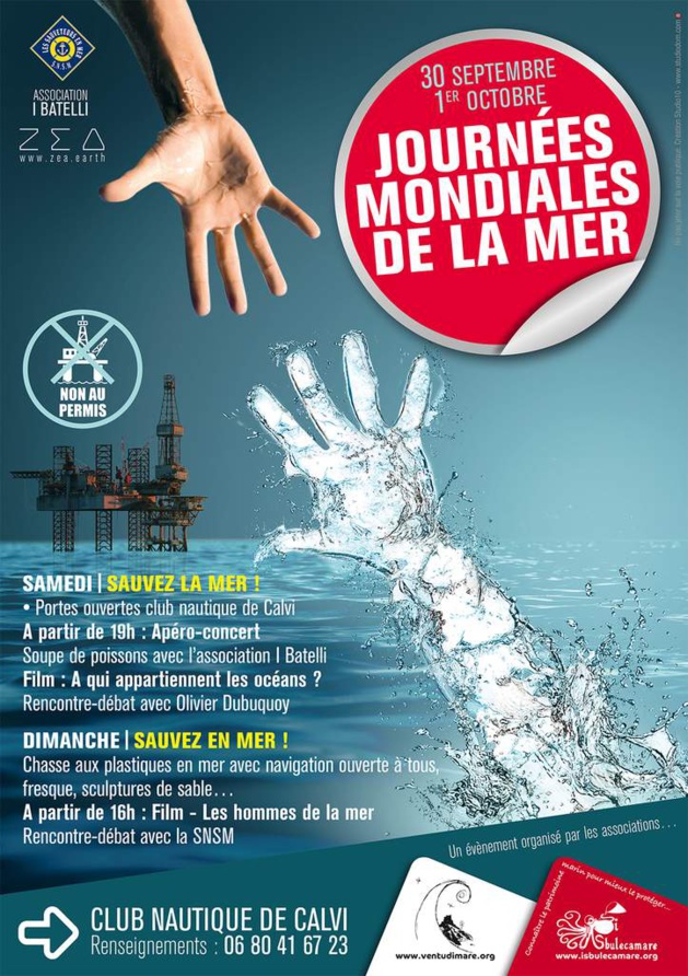 Journées mondiales de la mer à Calvi les 30 septembre et 1er octobre Journées mondiales de la mer à Calvi les 30 septembre et 1er octobre