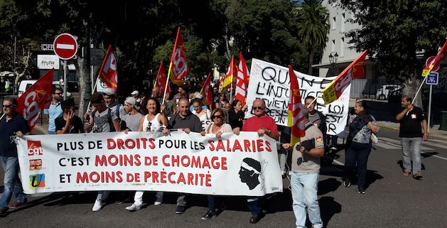Bastia : Nouvelle mobilisation contre les Ordonnances Macron