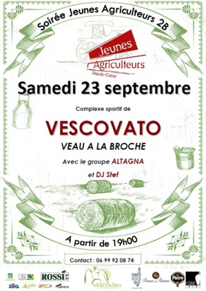 Vescovato : Soirée des jeunes agriculteurs de Haute-Corse