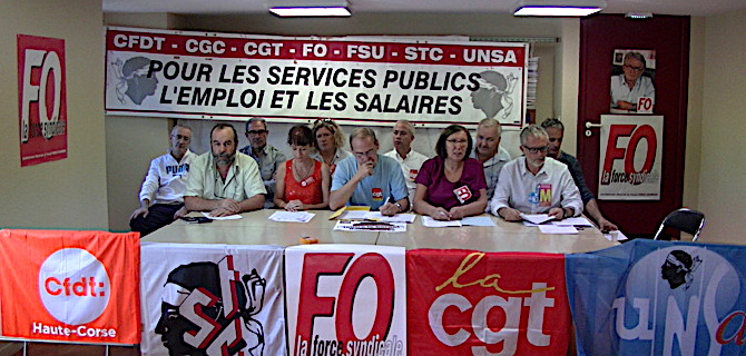Loi travail : Les syndicats de Haute-Corse tous unis contre les «ordonnances Macron»
