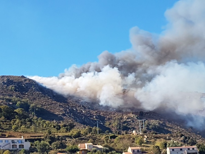 Incendies sur les hauteurs de Speloncato
