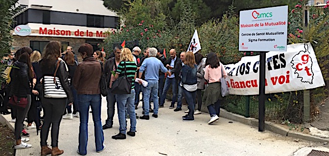 Santé : Les personnels de l’UMSC dans la rue à Bastia