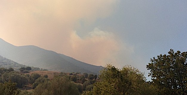 Ghisoni : Le feu continue sa progression. Plusieurs centaines d'hectares ravagés