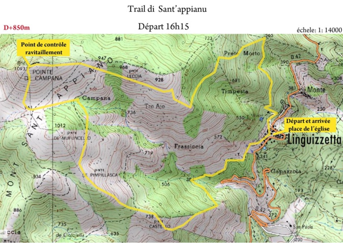 Linguizzetta: Le 1èr trail de Sant’Appianu Linguizzetta: Le 1èr trail de Sant’Appianu