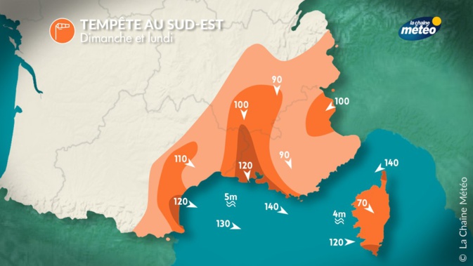 La Corse placée en vigilance jaune  "Orages, Pluie-inondation" 