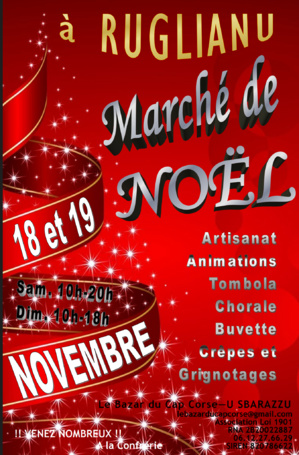 Ruglianu : Marché de Noël du Sbarazzu Ruglianu : Marché de Noël du Sbarazzu