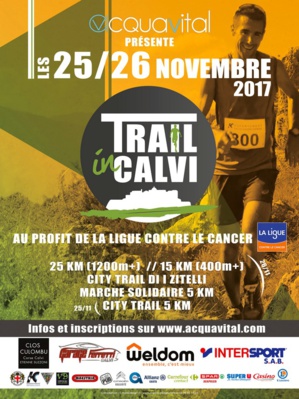 "Trail in Calvi" les 25 et 26 novembre : Une grande première "Trail in Calvi" les 25 et 26 novembre : Une grande première