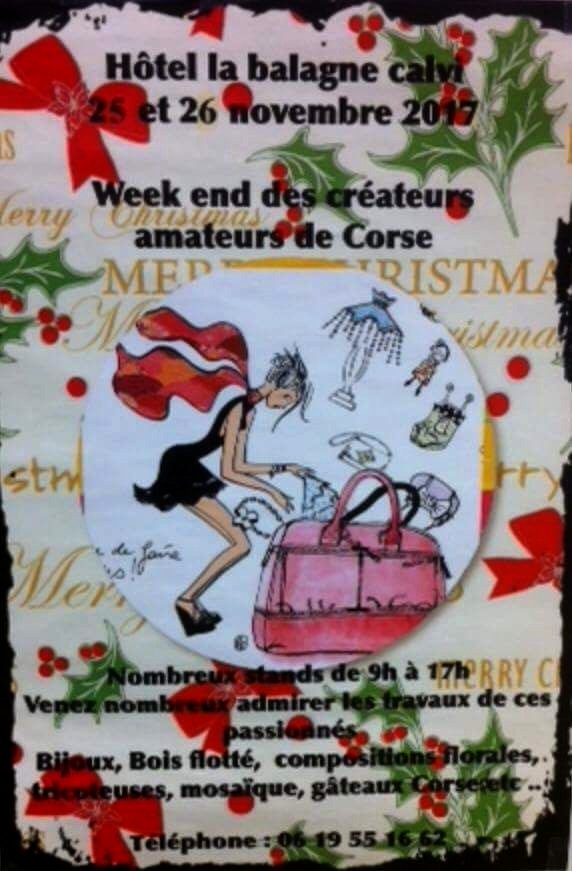 Week-end des créateurs amateurs de Corse les 25 et 26 novembre à Calvi