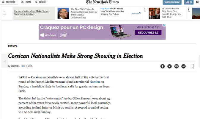 La presse étranhère a largement commenté le résultat du premier tour La presse étranhère a largement commenté le résultat du premier tour