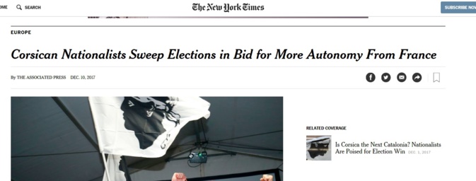 La victoire des nationalistes vue par la presse internationale La victoire des nationalistes vue par la presse internationale