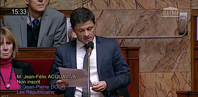 Autonomie : Jean-Felix Acquaviva  interroge le Premier ministre. Gérard Collomb élude…