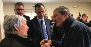 Jacqueline Gourault, Gilles Simeoni et Joseph Colombani. Jacqueline Gourault, Gilles Simeoni et Joseph Colombani.