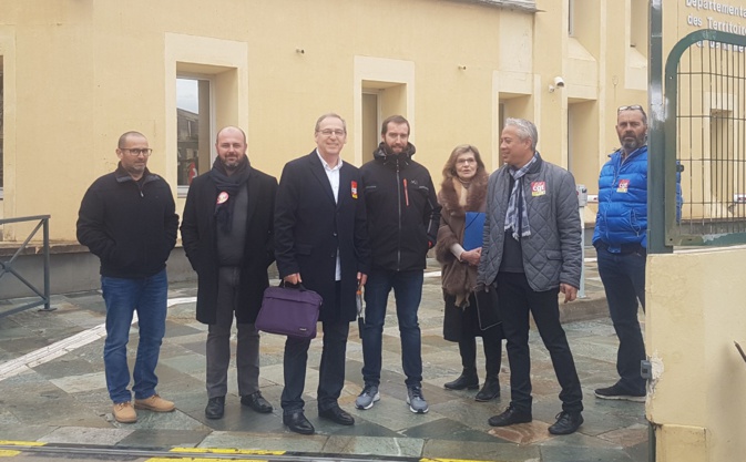 La délégation de la CGT La délégation de la CGT