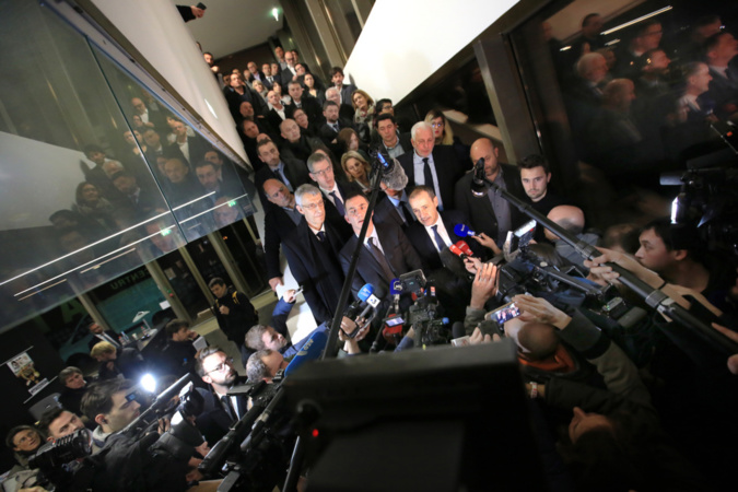 Front commun de la majorité territoriale après le discours d'Emmanuel Macron à Bastia. Front commun de la majorité territoriale après le discours d'Emmanuel Macron à Bastia.