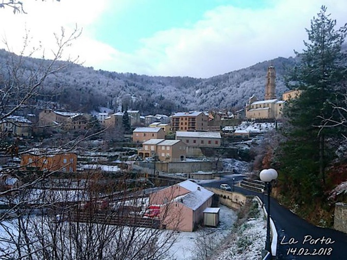 La photo du jour : La Porta saupoudré de neige…