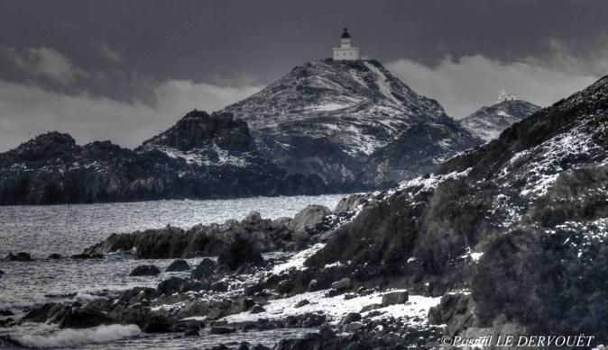 Les Sanguinaires enneigées ! Les Sanguinaires enneigées !