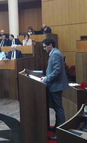 Petru Anto Tomasi, président du groupe Corsica Libera. Petru Anto Tomasi, président du groupe Corsica Libera.