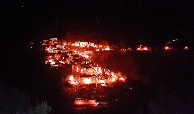 La photo du jour : Les lumières de Lucciana La photo du jour : Les lumières de Lucciana