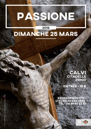 "A Passione" dimanche 25 mars à Calvi "A Passione" dimanche 25 mars à Calvi