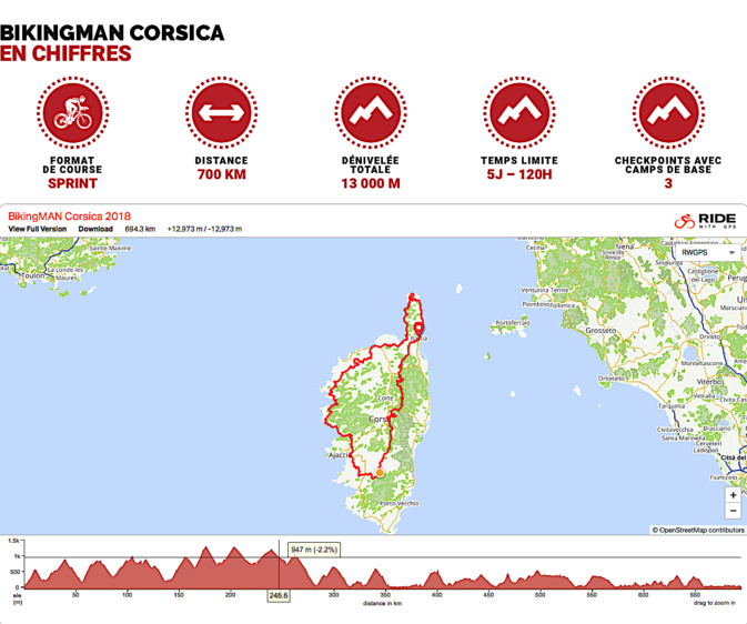 Le BikingMan Corsica après Oman et avant le Pérou et Taïwan !