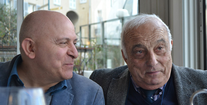 Orlando Forioso et René Viale pendant le Festival du Cinéma Italien de Bastia