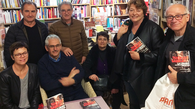 Bruno Jaffré avec Per a pace à la librairie La Marge à Ajaccio