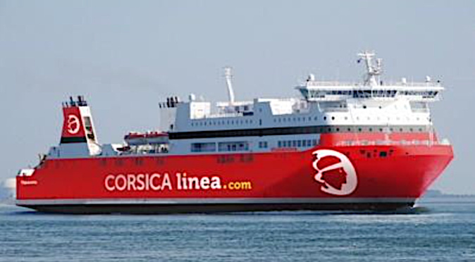 L’Euroferry Corfù - futur Vizzavona - aux couleurs de CORSICA linea (Photo montage) L’Euroferry Corfù - futur Vizzavona - aux couleurs de CORSICA linea (Photo montage)