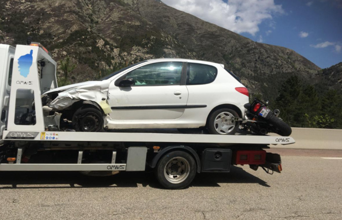 Auto contre motos à proximité de Bocognano : Plusieurs blessés Auto contre motos à proximité de Bocognano : Plusieurs blessés