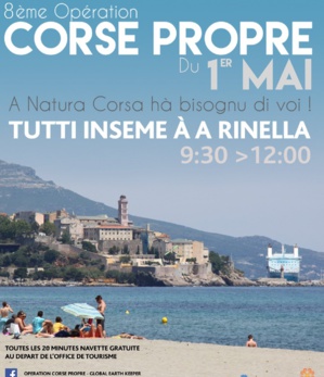 Global Earth Keeper organise ce 1er mai sa 8ème « Opération Corse Propre Global Earth Keeper organise ce 1er mai sa 8ème « Opération Corse Propre