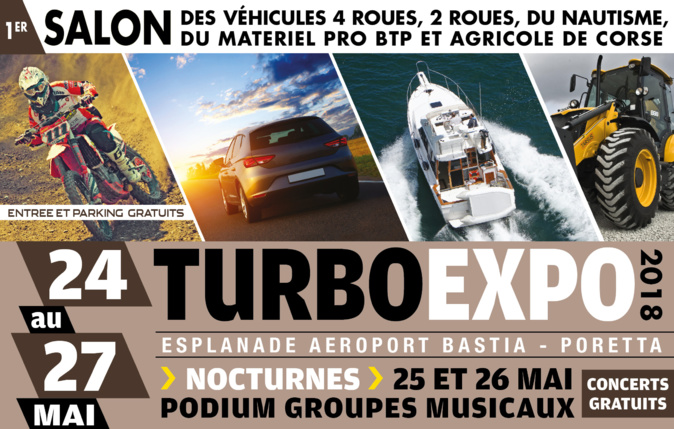 Turbo expo 2018 : 4 jours de salon à Poretta ! Turbo expo 2018 : 4 jours de salon à Poretta !
