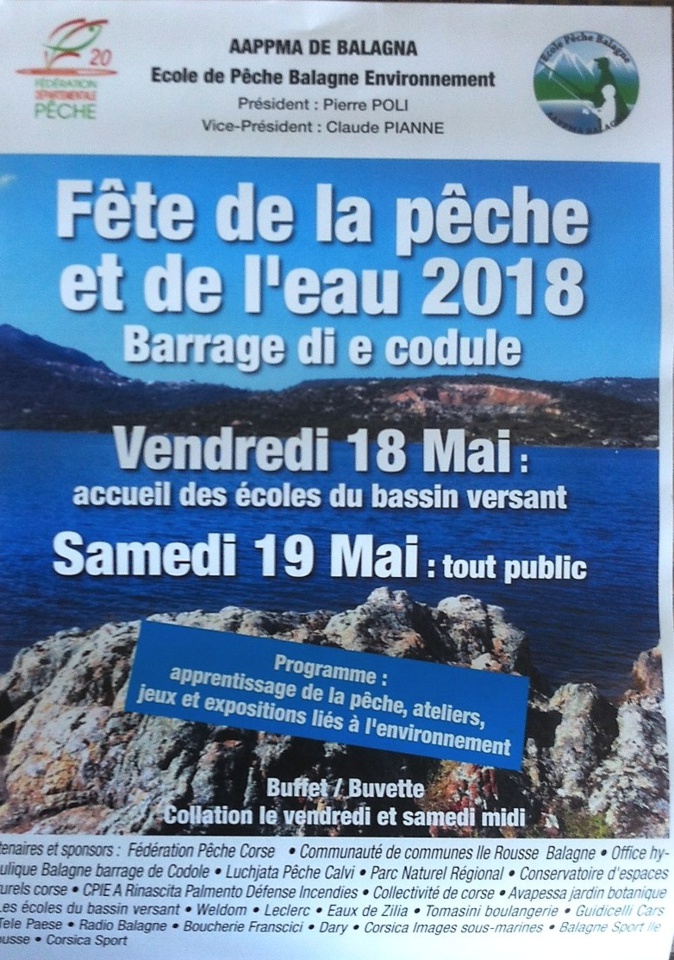 17ème fête de la pêche et de l'eau au barrage de Cotule les 18 et 19 mai 17ème fête de la pêche et de l'eau au barrage de Cotule les 18 et 19 mai