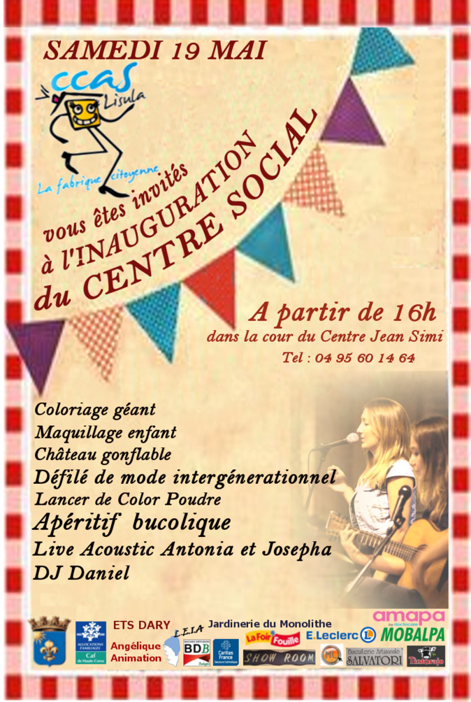 Inauguration du Centre Social de Lisula Rossa Inauguration du Centre Social de Lisula Rossa