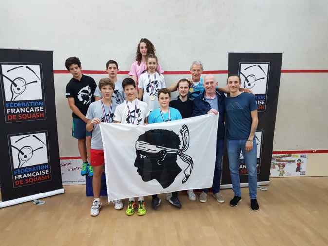 Les U13 de L'Ile-Rousse champions de France de squash