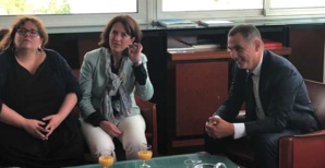Avec le président de l'Exécutif corse, Gilles Simeoni. Avec le président de l'Exécutif corse, Gilles Simeoni.