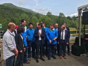 Au barrage de Sampolo. Au barrage de Sampolo.