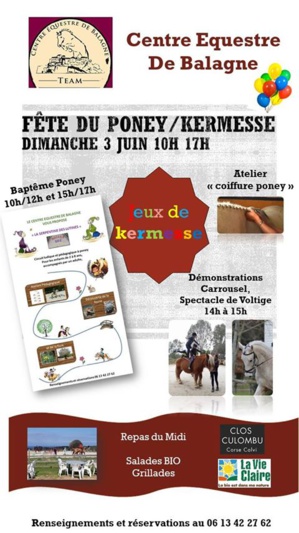 Le centre équestre de Balagne à Calvi fête ses poneys Le centre équestre de Balagne à Calvi fête ses poneys