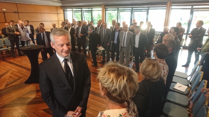 Bruno Le Maire a rencontré les acteurs économiques de l'île ce mardi après-midi à Ajaccio. Bruno Le Maire a rencontré les acteurs économiques de l'île ce mardi après-midi à Ajaccio.