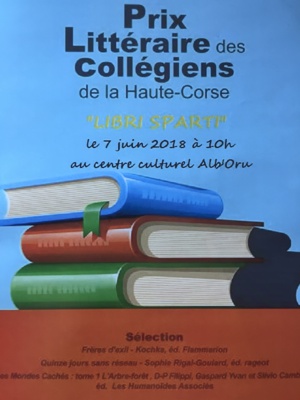 Bastia : Le prix littéraire des collégiens de la Haute-Corse a été décerné à .... Bastia : Le prix littéraire des collégiens de la Haute-Corse a été décerné à ....