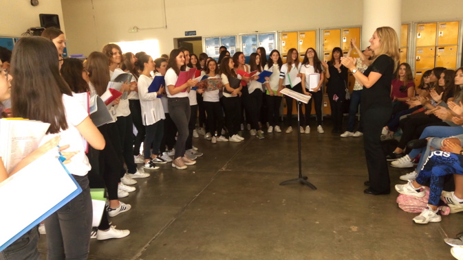 Collégiens de L'Ile-Rousse : La fin de l'année scolaire en chantant