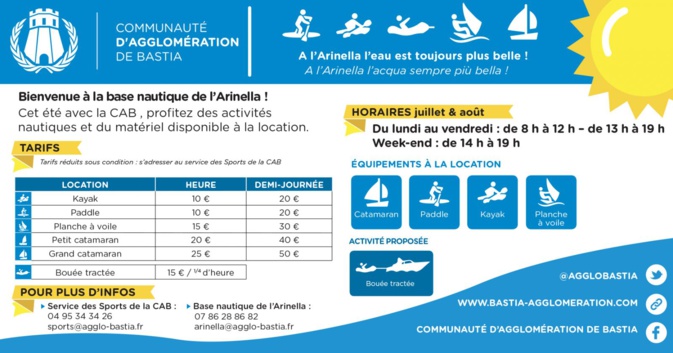 Bastia : L’ouverture de la saison à la base nautique de l’Arinella