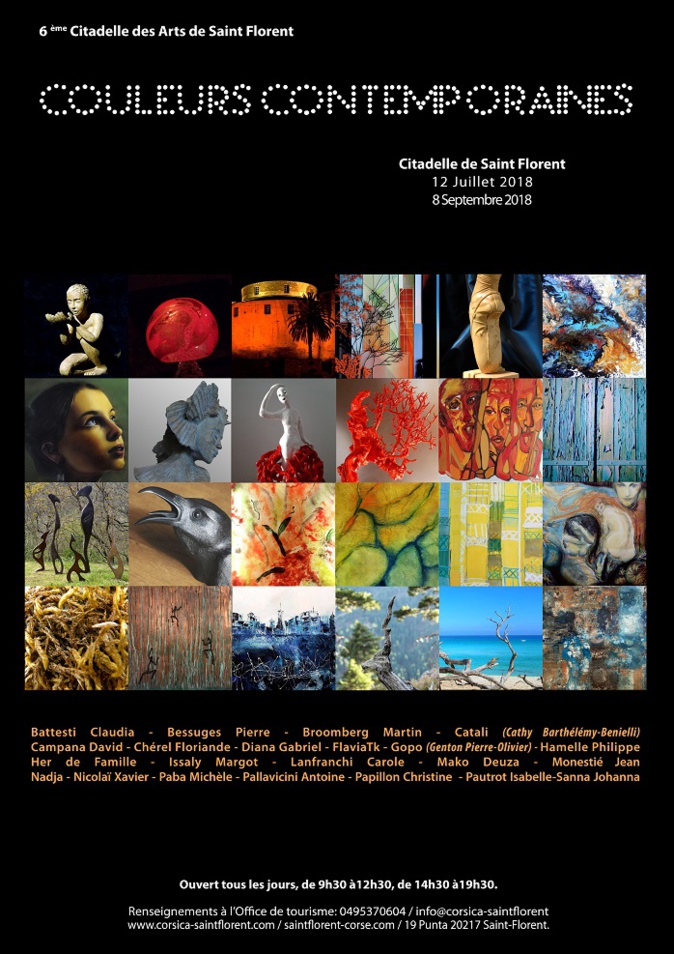 Sixième Citadelle des Arts de Saint-Florent sur le thème des couleurs contemporaines Sixième Citadelle des Arts de Saint-Florent sur le thème des couleurs contemporaines