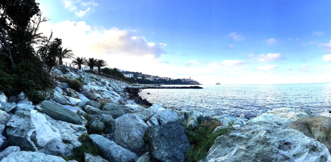 La photo du jour : Les enrochements du  front de mer bastiais
