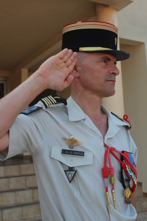 Colonel Christophe De la Chapelle, chef de corps du 2e REP de Calvi