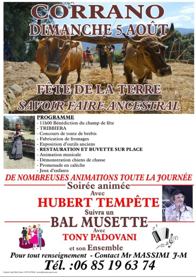 Fête de la Terre : une 7ème édition ce dimanche à Corrano Fête de la Terre : une 7ème édition ce dimanche à Corrano