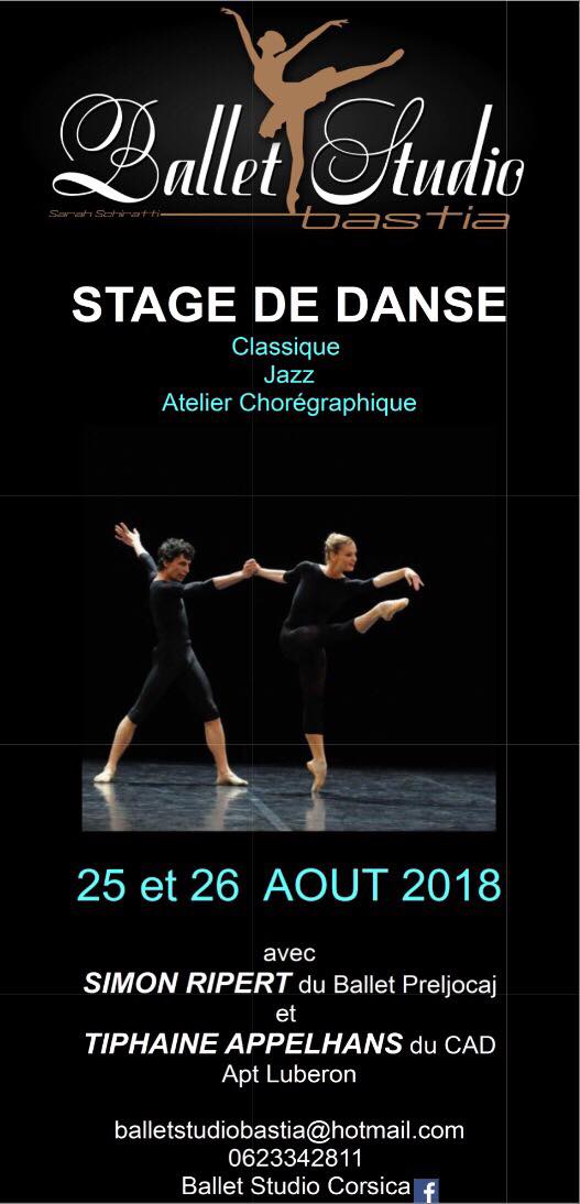 Danse : Stage au Ballet Studio de Furiani en présence de Tiphaine Appelhans et Simon Ripert