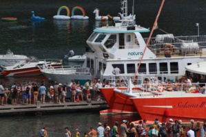 Ponton des bateaux. Ponton des bateaux.